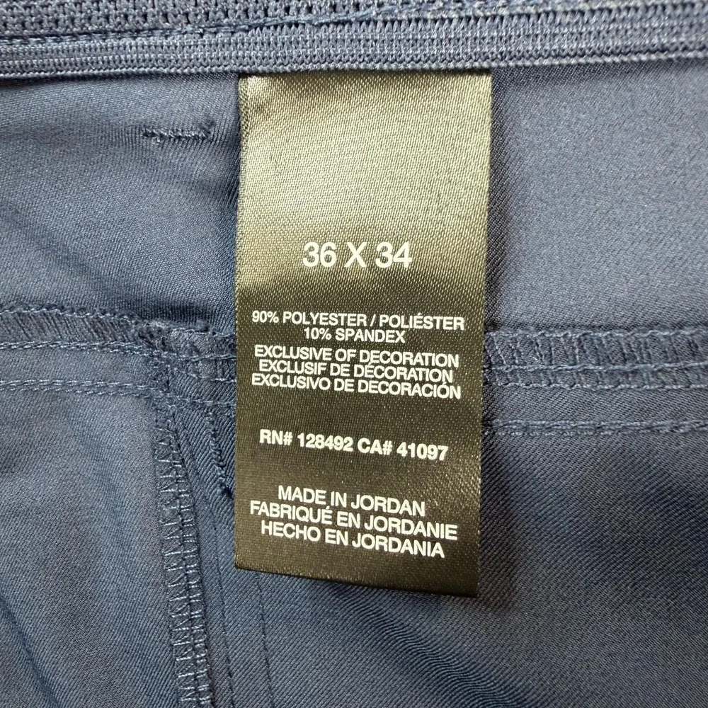 Greg Norman Pants Mens 36x34 Blue Chino Regular Fit Straight Leg Stretch Casual